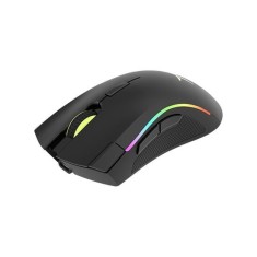 Mouse wireless gaming Delux M625 PLUS negru iluminare RGB foto