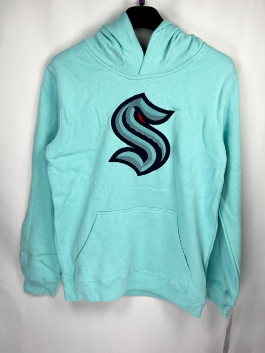 Seattle Kraken hanorac cu glugă pentru copii Prime Logo Pullover Fleece - Dětsk&eacute; M (10 - 12 let)