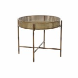 Cumpara ieftin Masa laterală DKD Home Decor 59 x 59 x 50 cm Natural Metal