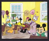 Cumpara ieftin ✅Anguilla 1985 &quot;Disney - Donald/Mickey - Mark Twain &quot; ,block 64, CV 10.00&euro; , MNH
