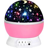 Proiector led galaxy stars, lampa de veghe cu cer &Atilde;nstelat, 9 moduri de afi&Egrave;are, rota&Egrave;ie, alimentare usb sau baterii, pentru copii