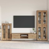 Cumpara ieftin Set comoda TV FLORIN 3 buc. 150 x 39 x 30 cm Stejar Artizanal