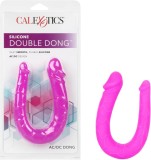 Dildo Dublu Double Dong AC/DC Dong, Silicon - Roz satinat, 31 cm