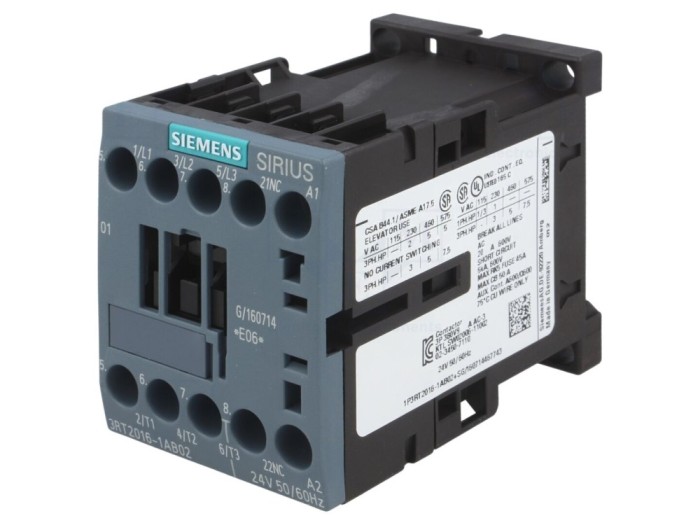 Contactor 3P 9A 24VAC S00