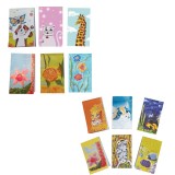 Cumpara ieftin Set 12 Carnete Buzunar Animale Plante Soapta Stelelor 5 x 8.3 cm, 100 Foi Velina, Brosate