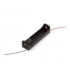 Suport pentru baterie 1x AAA R3 lungime conductori 12cm negru