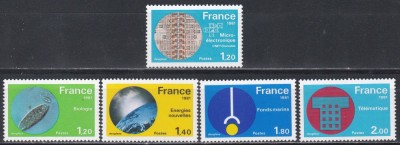 Franta 1981 - Tehnologie moderna, 2 Serii, MNH foto
