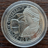 (A64) MONEDA DIN ARGINT AUSTRIA - 20 EURO 2011, SERIA - ROMA LA DUNARE - AGUNTUM, Europa