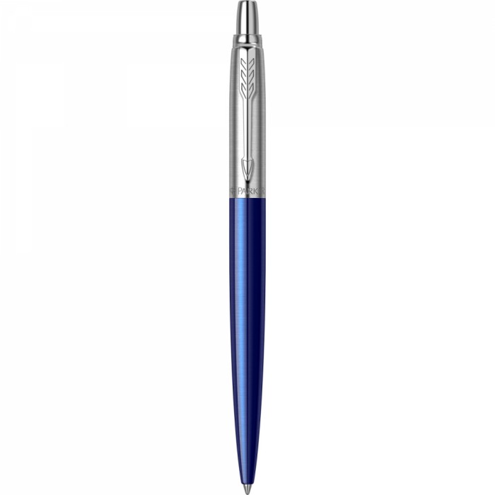 Set pix Parker Jotter Royal blue cu notes B6