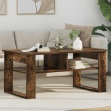 vidaXL Masă de cafea Stejar fumuriu 96 x 54 x 44 cm Lemn compozit 8000152