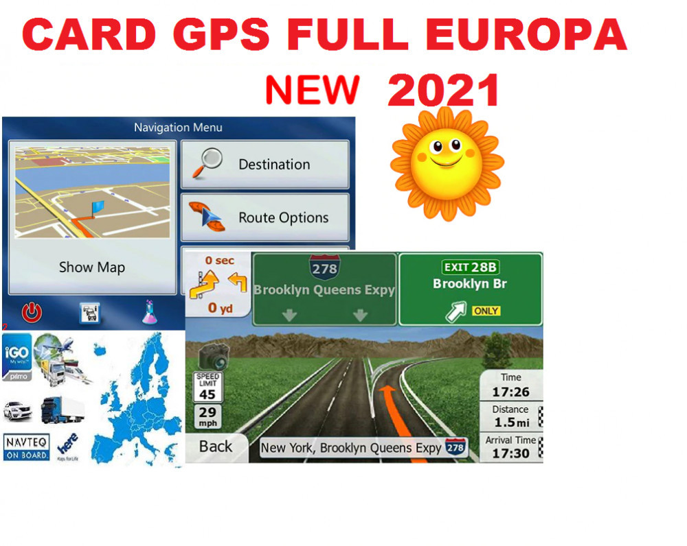 Card GPS HARTI Navigatie iGO NAVIGATII GPS Europa 2021 Okazii.ro