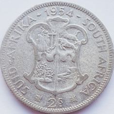 2012 Africa de sud 2 Shillings 1954 Elizabeth II (1st portrait) km 50 argint