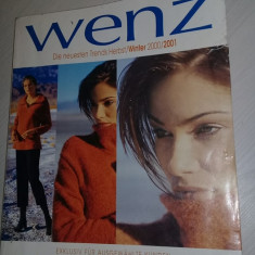 Catalog moda WENZ vechi Iarna 2000/2001 MODA/DESING Vestimentar/Fashion,394 pag