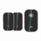 Sonerie fara fir si fara baterie 2 transmitatoare - comutator cinetic (2 butoane) si 1 receptor negru ( 1 sonerie) la priza , IP44
