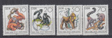 GERMANIA 1986 FAUNA ZOO DRESDEN SERIE MNH, Nestampilat