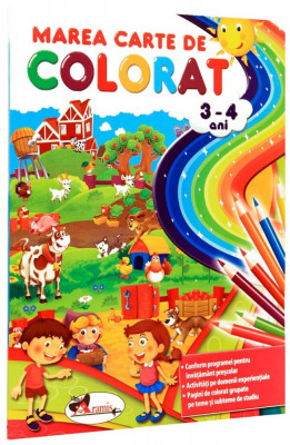 Marea carte de colorat 3-4 ani | foto
