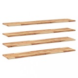 Rafturi suspendate 4 buc. 140x30x2cm lemn masiv acacia netratat, DKD Home Decor