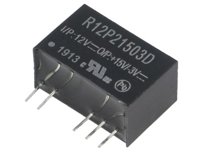Convertor DC/DC 2W 12V la 15V foto