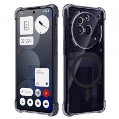 Husa MagSafe pentru Nothing Phone (3a) Pro, Techsuit, Shockproof Clear, Neagra