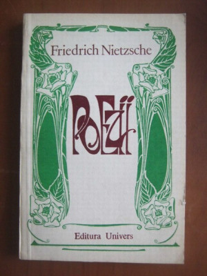 Friedrich Nietzsche - Poezii (1980) foto