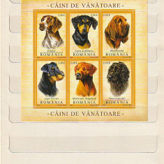 CAINI DE VANATOARE - BLOC DE 6 TIMBRE ( LP 1694 a ) 2005