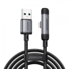 Cablu Date si Incarcare USB-A - USB-C Joyroom S-A56 EnjoyX Angled, 20W, 1.2m, Negru