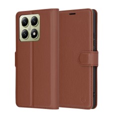 Husa Xiaomi 14T Techsuit Leather Folio, maro foto