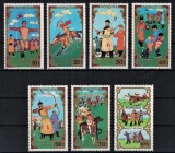 Mongolia 1988: Jocuri Sportive Traditionale, Serie Completa, MNH (Neuzat)