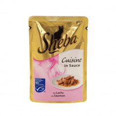 Hrana Umeda Pisici cu Somon Sheba Cuisine, 85 g, Hrana pentru Pisici, Hrana de Pisici, Hrana Umeda pentru Pisici, Hrana Pisici, Sheba Hrana de Pisici,