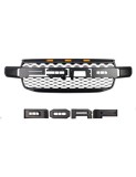 Grila radiator Raptor Style negru mat cu leduri portocalii pentru Ford Ranger T9 2022-2024
