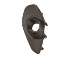 Grila bara protectie, spoiler Opel Corsa/-E F, 06.2019-12.2023, montare fata, stanga, cu gaura lampa de ceata, RapidAuto foto