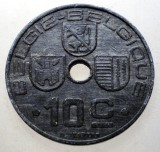 7.288 BELGIA WWII 10 CENTIMES 1942, Europa, Zinc