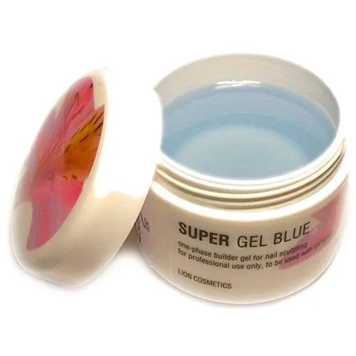 Gel UV Lion Cosmetics - Super gel Blue 40ml - gel de construc&Aring;&pound;ie, faza 1
