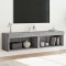 vidaXL Comode TV cu lumini LED, 2 buc., gri sonoma, 60x30x30 cm 837138