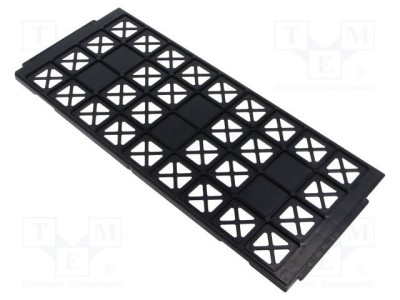Tăviță ESD 28x28mm ANTISTAT neagră pentru circuite electronice foto