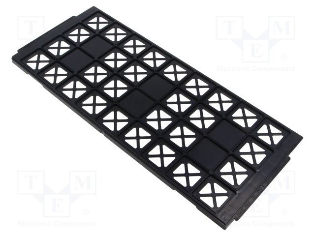 Tăviță ESD 28x28mm ANTISTAT neagră pentru circuite electronice