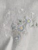 Față de masă cu broderie model floral, Multicolor