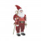 Santa Red White cu sceptru 80 cm