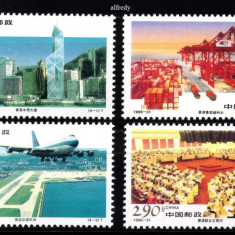 CHINA 1996, Aviatie, HongKong, serie neuzata, MNH