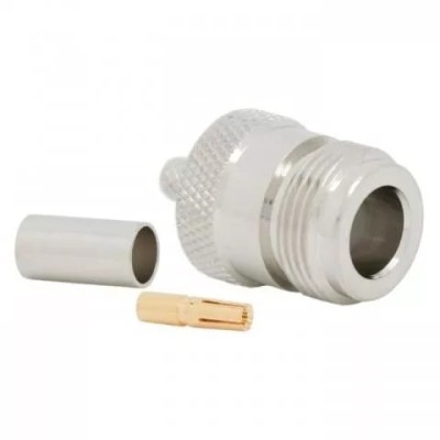 Soclu N la RG58 50 ohmi sertizabil pin aurit foto