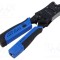 Unealtă de sertizare LANBERG pentru conectori RJ11, RJ12, RJ14, RJ45, cu manșoane ergonomice și mecanism cu clichet