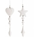 Set 12 ornamente brad Frenzy 4x1.7x13 cm