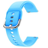 Curea din silicon compatibila cu Huawei Watch GT 2 Pro, Telescoape QR, 22mm, Azure Blue