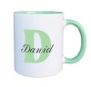Cana maner verde personalizata prenume Daniel, INOVATIX&reg;. 330ml, Oem