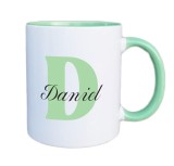 Cana maner verde personalizata prenume Daniel, INOVATIX&reg;. 330ml, Oem