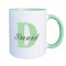 Cana maner verde personalizata prenume Daniel, INOVATIX&reg;. 330ml