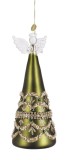 Set 6 ornamente brad Craciun Ingeri sticla multicolora Beloved IT &Oslash;8,2x21h