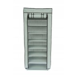 Organizator depozitare pantofi, XXL, textil, 10 rafturi, XXL, gri
