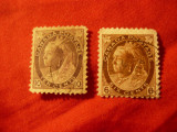 2 Timbre Canada 1898 Regina Victoria , 6c si 10c stampilate, Stampilat