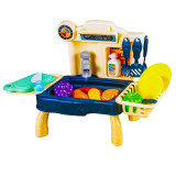 Play set bucatarie, cu baterii, 24 piese, 40.5&times;21.5&times;28 cm